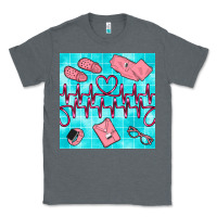 Charcoal Heather nurse heart beat seamless pattern Classic Tee - BundleAndBundleShop