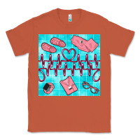 Copper nurse heart beat seamless pattern Classic Tee - BundleAndBundleShop