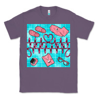 Lavender nurse heart beat seamless pattern Classic Tee - BundleAndBundleShop