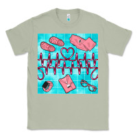 Matcha nurse heart beat seamless pattern Classic Tee - BundleAndBundleShop
