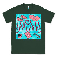 Sports Green nurse heart beat seamless pattern Classic Tee - BundleAndBundleShop