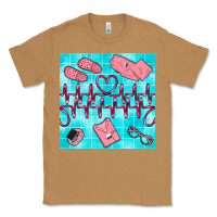 Toasted Coconut nurse heart beat seamless pattern Classic Tee - BundleAndBundleShop