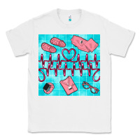 White nurse heart beat seamless pattern Classic Tee - BundleAndBundleShop