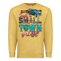 Antique Gold Just A Small Town Girl With Truck Premium Sweatshirt - BundleAndBundleShop