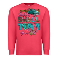 Cardinal Just A Small Town Girl With Truck Premium Sweatshirt - BundleAndBundleShop