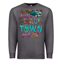 Charcoal Heather Just A Small Town Girl With Truck Premium Sweatshirt - BundleAndBundleShop