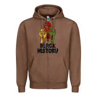 Chestnut black history malia Zipper Hoodie - MaliasSmallBusiness