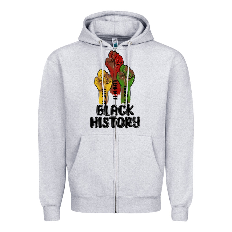 Black History Malia Zipper Hoodie by MaliasSmallBusiness | Teevron