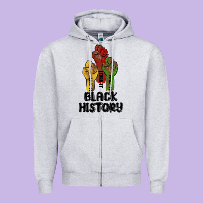 Black History Malia Zipper Hoodie Designed By Maliassmallbusiness