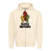 Sandshell black history malia Zipper Hoodie - MaliasSmallBusiness