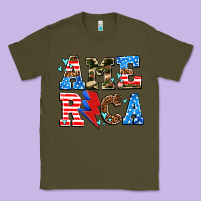 America With Heart Classic Tee Designed By Adodesignshop
