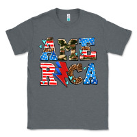 Charcoal Heather america with heart Classic Tee - AdoDesignShop