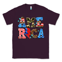 Plum america with heart Classic Tee - AdoDesignShop