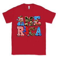 Red america with heart Classic Tee - AdoDesignShop