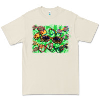 Bone sunglasses background Premium Tee - BarkalooDesign