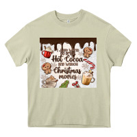 Mossy i just want to drink hot cocoa Heavy Core Tee - MaliasSmallBusiness