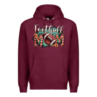 Burgundy Football Mom Premium Hoodie - Bettercallsaul