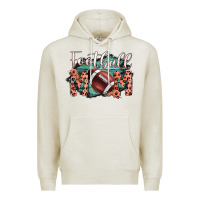 Oatmeal Heather Football Mom Premium Hoodie - Bettercallsaul
