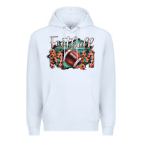 White Football Mom Premium Hoodie - Bettercallsaul