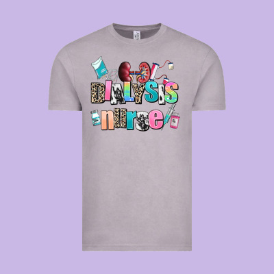 Dialysis Nurse Vintage Tee Designed By Adodesignshop