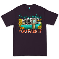 Plum home is where  you park it Premium Tee - texasbilliewilder