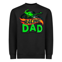 Racing Dad With Racing Motorcycle Heavyweight Sweatshirt | Teevron