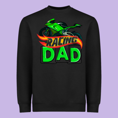 Racing Dad With Racing Motorcycle Heavyweight Sweatshirt Designed By Adodesignshop