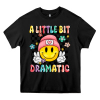 Black a little bit dramatic Heavy Core Tee - MaliasSmallBusiness