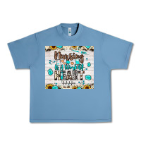 Pebble Blue nursing is a work of heart Urban Heavy Tee - JahusDesignShop