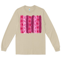 Mushroom breast cancer brushstroke Long Sleeve Tee - AdoDesignShop