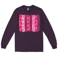 Plum breast cancer brushstroke Long Sleeve Tee - AdoDesignShop