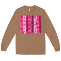 Toasted Coconut breast cancer brushstroke Long Sleeve Tee - AdoDesignShop