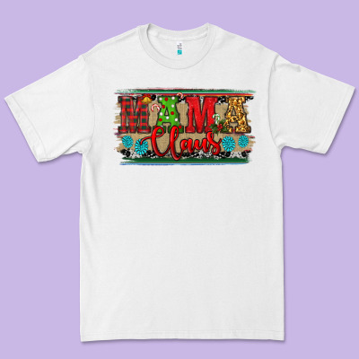Premium Tee Western Christmas Mama Claus