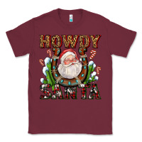 Burgundy howdy santa Classic Tee - AdoDesignShop