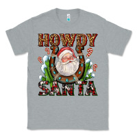 Heather Grey howdy santa Classic Tee - AdoDesignShop