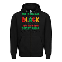Black black  lifetime Zipper Hoodie - MaliasSmallBusiness