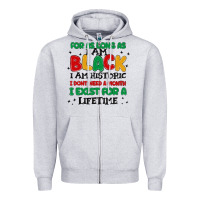Heather Grey black  lifetime Zipper Hoodie - MaliasSmallBusiness