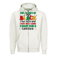 Oatmeal Heather black  lifetime Zipper Hoodie - MaliasSmallBusiness