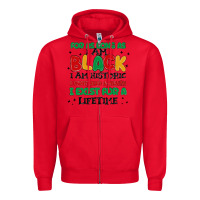 Red black  lifetime Zipper Hoodie - MaliasSmallBusiness