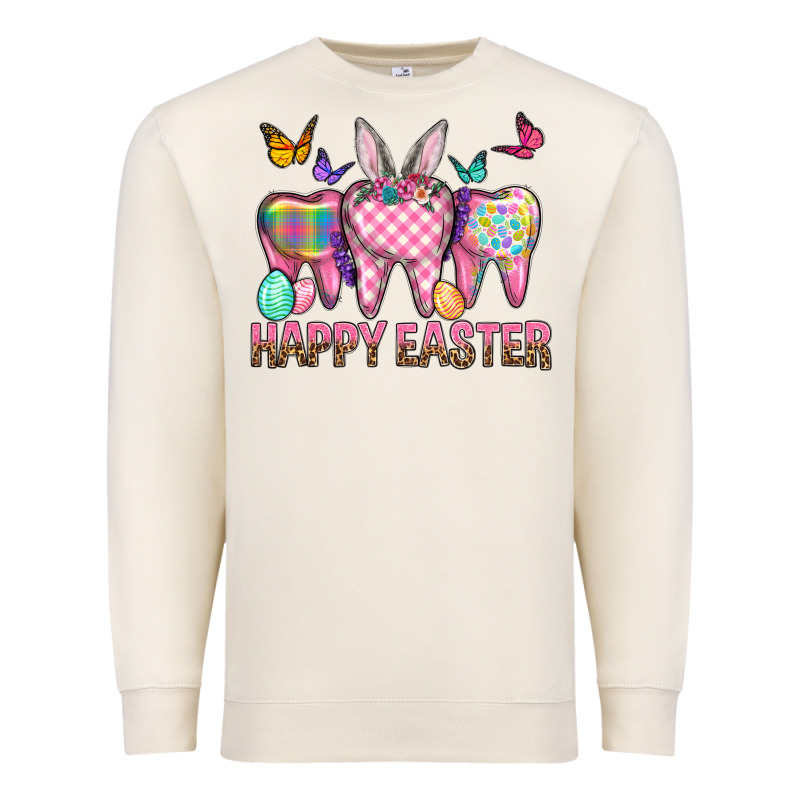 Happy Easter Dental And Egg Premium Sweatshirt by BundleAndBundleShop | Teevron