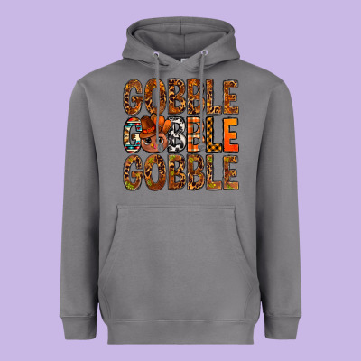 Western Gobble With Turkey Bbs Heavyweight Hoodie Designed By Bundleandbundleshop