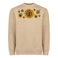 Mushroom sunflower lady of guadalupe Heavyweight Sweatshirt - JahusDesignShop