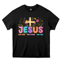 Black jesus the way the truth the life Heavy Core Tee - MaliasSmallBusiness