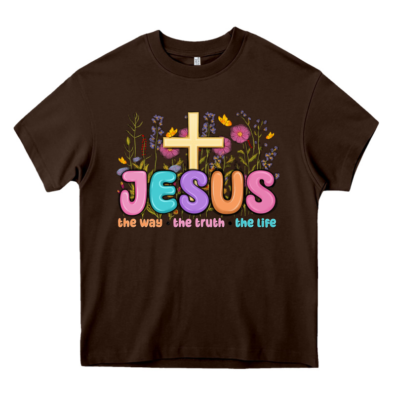 Jesus The Way The Truth The Life Heavy Core Tee by MaliasSmallBusiness | Teevron