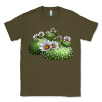 Army Green Blossfeldia Cactus Classic Tee - LillyAllenDesigns