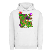 Louisiana Map Mardi Gras Urban Hoodie | Teevron