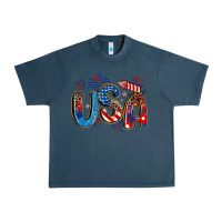 Midnight Navy usa 4th of july Urban Heavy Tee - Artiststas