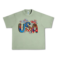 Oil Green usa 4th of july Urban Heavy Tee - Artiststas