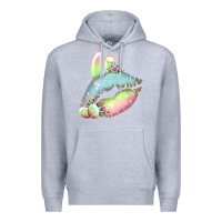 Heather Grey Eared Paster Color Easter Lips Premium Hoodie - Bettercallsaul