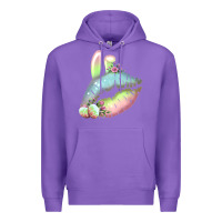 Purple Eared Paster Color Easter Lips Premium Hoodie - Bettercallsaul